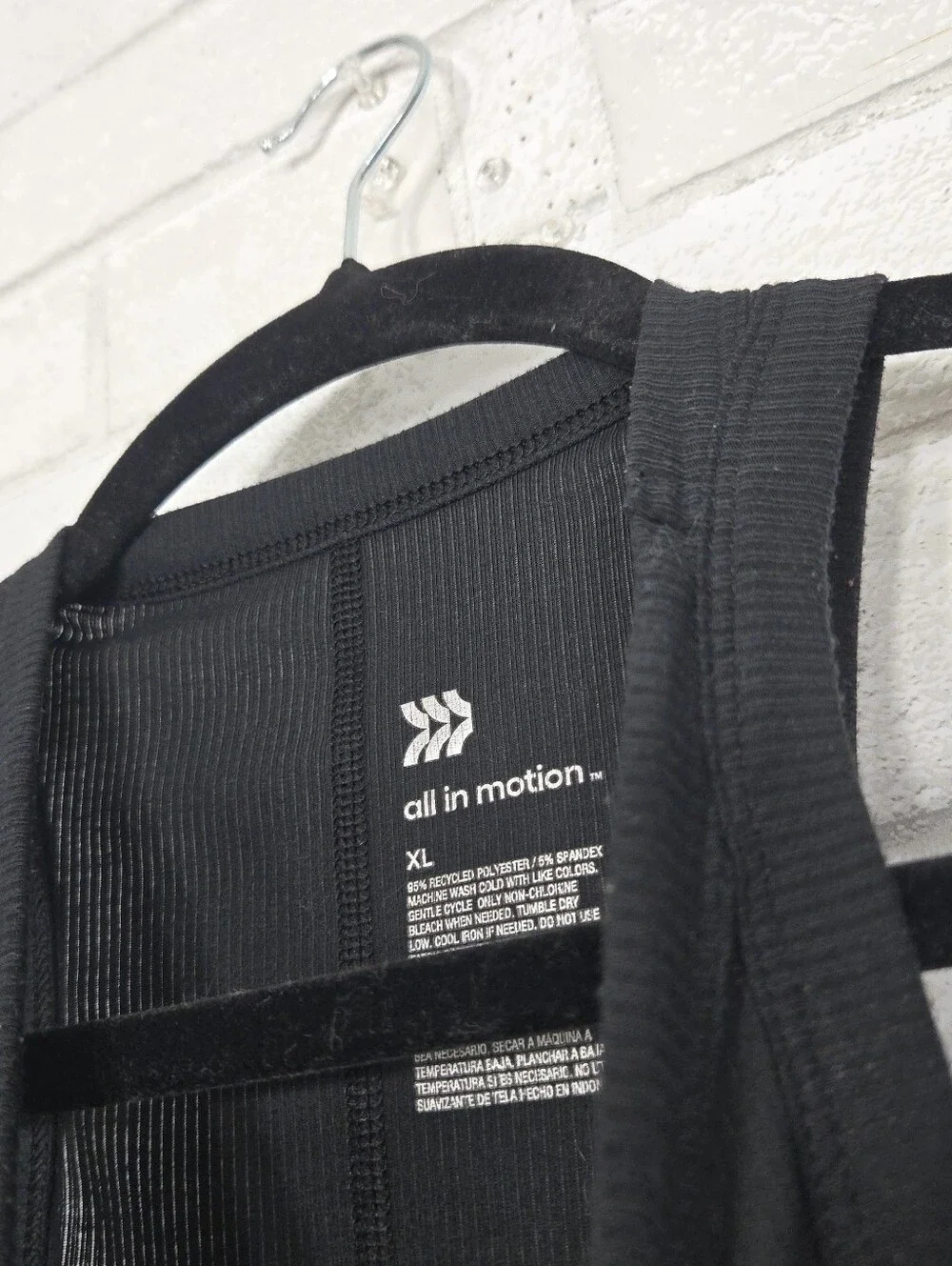 all in motion black athletic tank - Picture 6 of 10